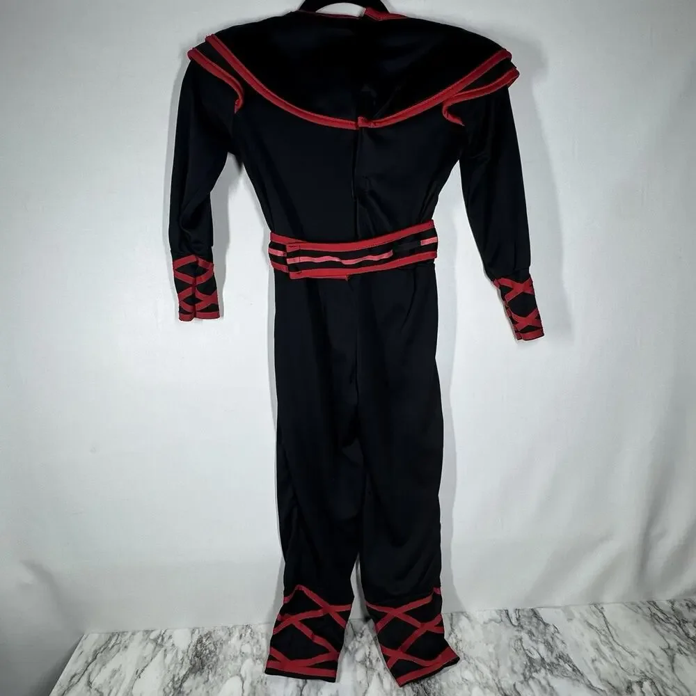 Spirit Halloween Stealth Ninja Costume Small 6-8 Child Martial Arts Jumpsuit